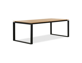 Helsinki dining tuintafel 6 personen | polywood + aluminium | Natural Wood | 210cm
