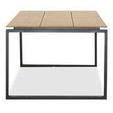 Helsinki dining tuintafel 6 personen | polywood + aluminium | Natural Wood | 210cm
