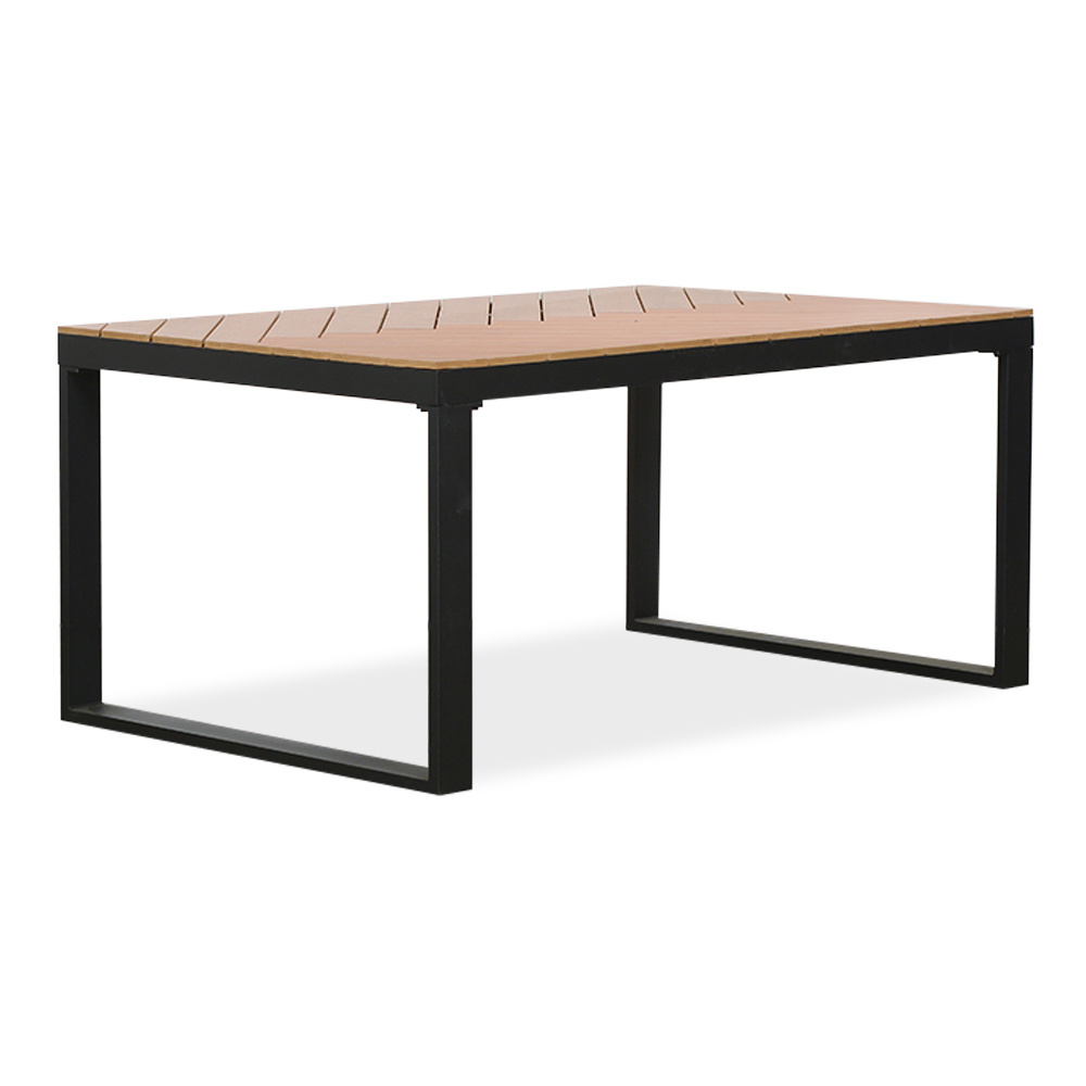 Kampa dining tuintafel - visgraatblad 4 personen | polywood + aluminium | Natural Wood | 160cm