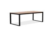 Kampa dining tuintafel - visgraatblad 6 personen | polywood + aluminium | Natural Wood | 210cm