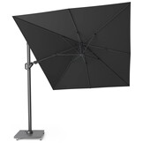 Challenger T² zweefparasol | 350x260cm met Salerno parasolvoet 90kg | Faded Black