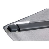 Challenger T² zweefparasol | 350x260cm met Salerno parasolvoet 90kg | Faded Black