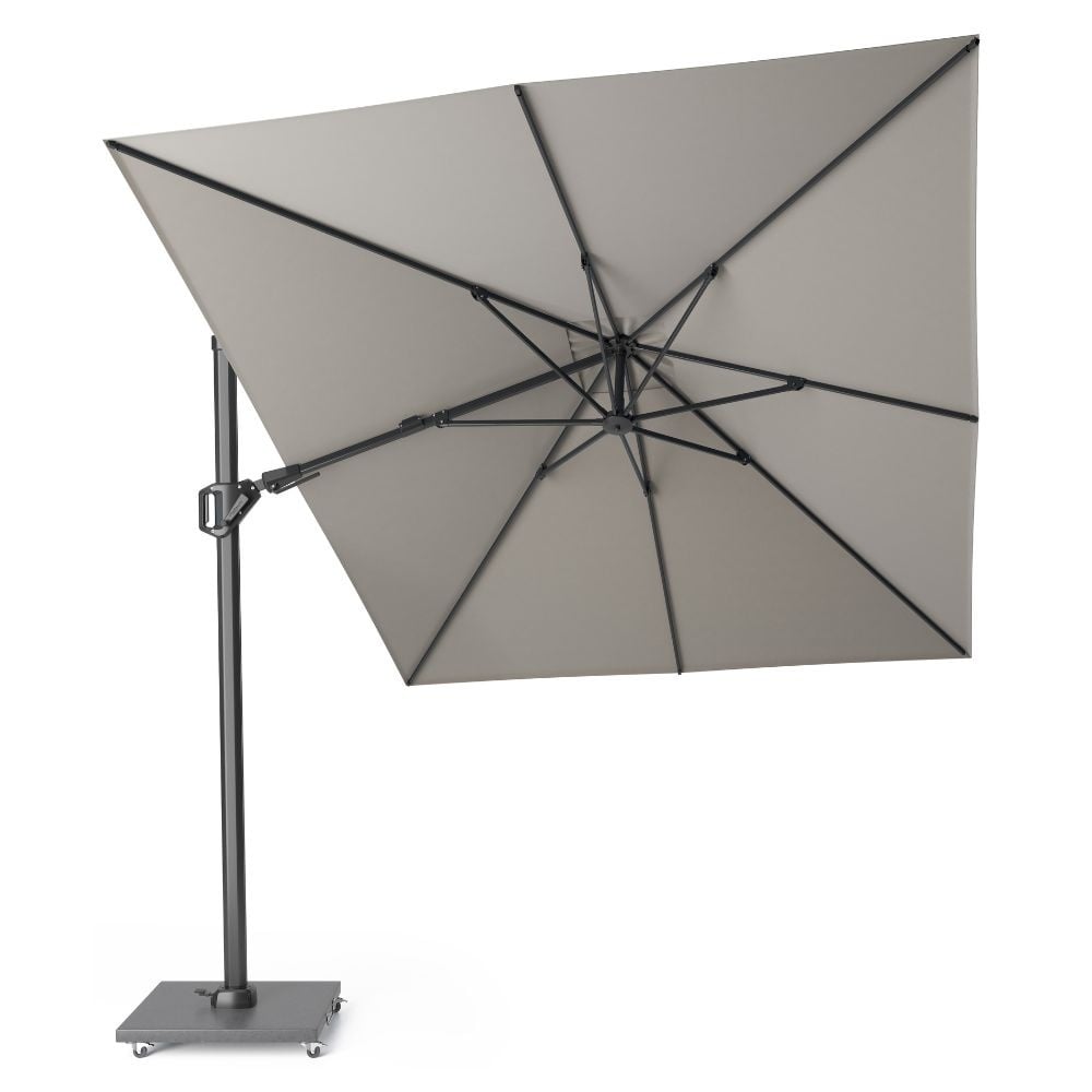 Challenger T² zweefparasol | 350x260cm met Salerno parasolvoet 90kg | Manhattan