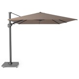Challenger T² zweefparasol - premium doek | 350x260cm met Salerno parasolvoet 90kg | Havanna