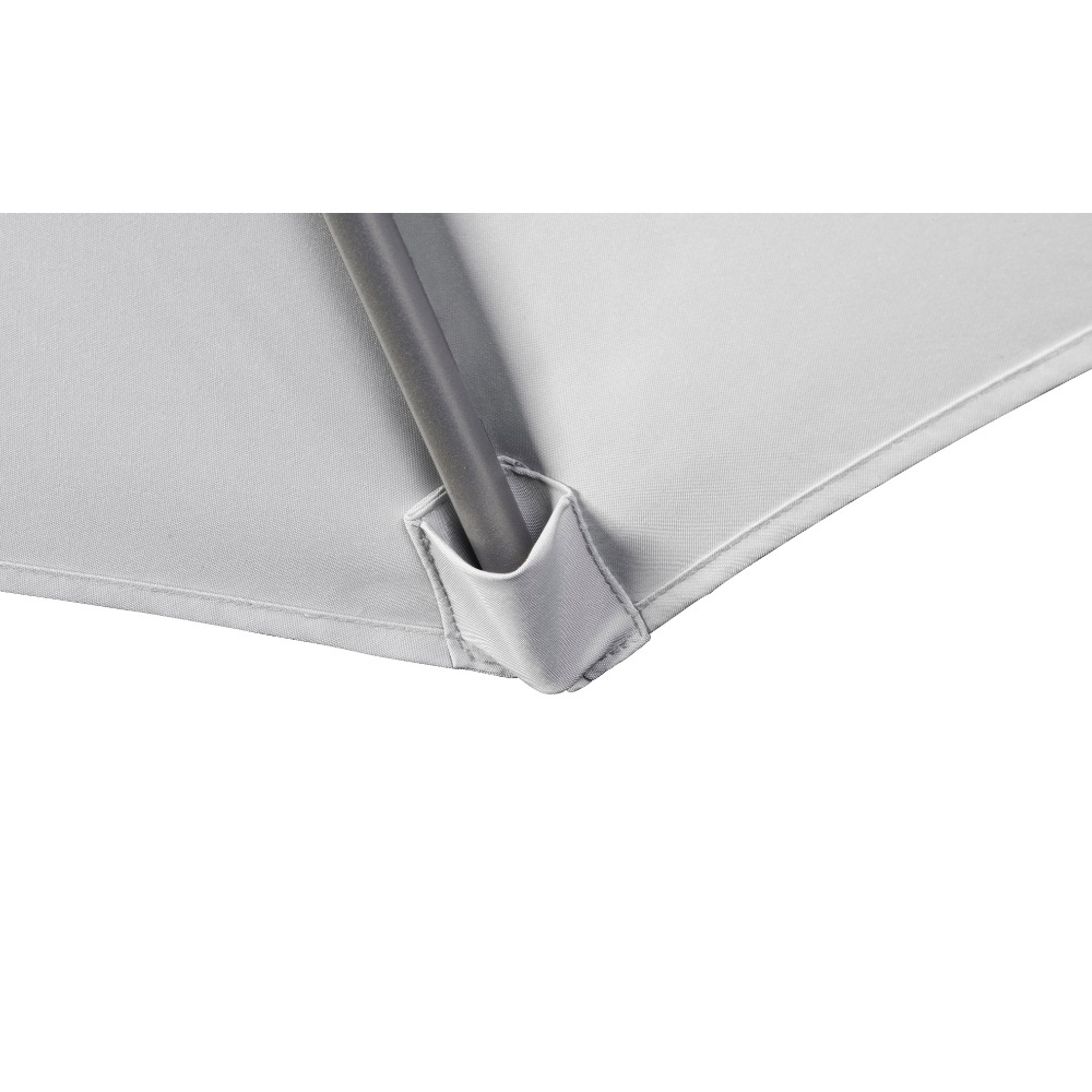 Challenger T² zweefparasol - premium doek | 350x260cm met Salerno parasolvoet 90kg | Havanna