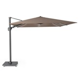 Challenger T² Glow zweefparasol - premium doek | 300x300cm met Salerno parasolvoet 90kg | Havanna