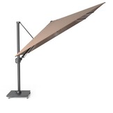 Challenger T² Glow zweefparasol - premium doek | 300x300cm met parasolvoet 90kg | Havanna