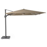 Challenger T² Glow zweefparasol | 300x300cm met Salerno parasolvoet 90kg | taupe