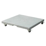 Challenger T² Glow zweefparasol | 300x300cm met Salerno parasolvoet 90kg | taupe