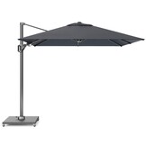Voyager T² zweefparasol - premium doek | 270x270cm met parasolvoet 90kg | Faded Black