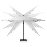 Voyager T² zweefparasol - premium doek | 270x270cm met Salerno parasolvoet 90kg | Havanna