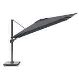 Challenger T² zweefparasol - premium doek | 260x350cm met parasolvoet 90kg | Faded Black