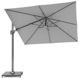 Voyager T² zweefparasol | 270x270cm met parasolvoet 90kg | Light Grey