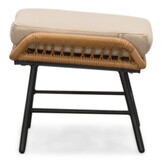 Dex voetenbank | wicker + aluminium | Bamboo taupe