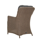 Norwich/Madrid Ash Grey dining tuinset | 6 personen | betonlook + wicker | 250cm