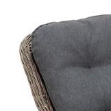 Veltis/Madrid Ash Grey dining tuinset | 4 personen | betonlook + wicker | 200cm