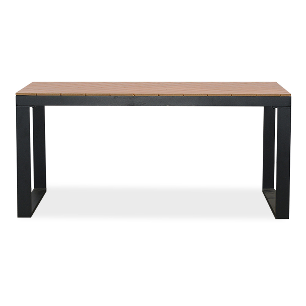 Kampa/Carlos Charcoal dining tuinset | 4 personen | polywood + wicker | 160 cm