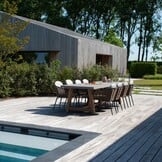 Veltis/Lucca dining tuinset | 8 personen | betonlook + wicker | 300cm