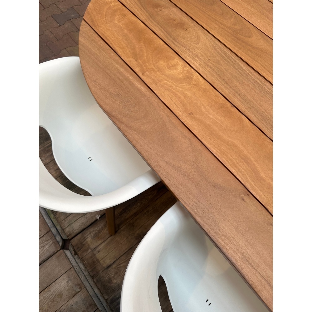Berlijn dining tuintafel 6 personen | hardhout | teaklook | 240cm