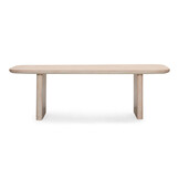 Mees/Rico zand dining tuinset | 6 personen | travertin + aluminium | 240cm