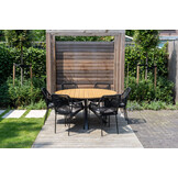 Cervo/Seville zand dining tuinset | 4 personen | polywood+ touw | 120cm