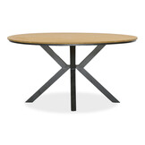 Cervo/Carlos Charcoal dining tuinset | 5 personen | polywood + wicker | 144cm