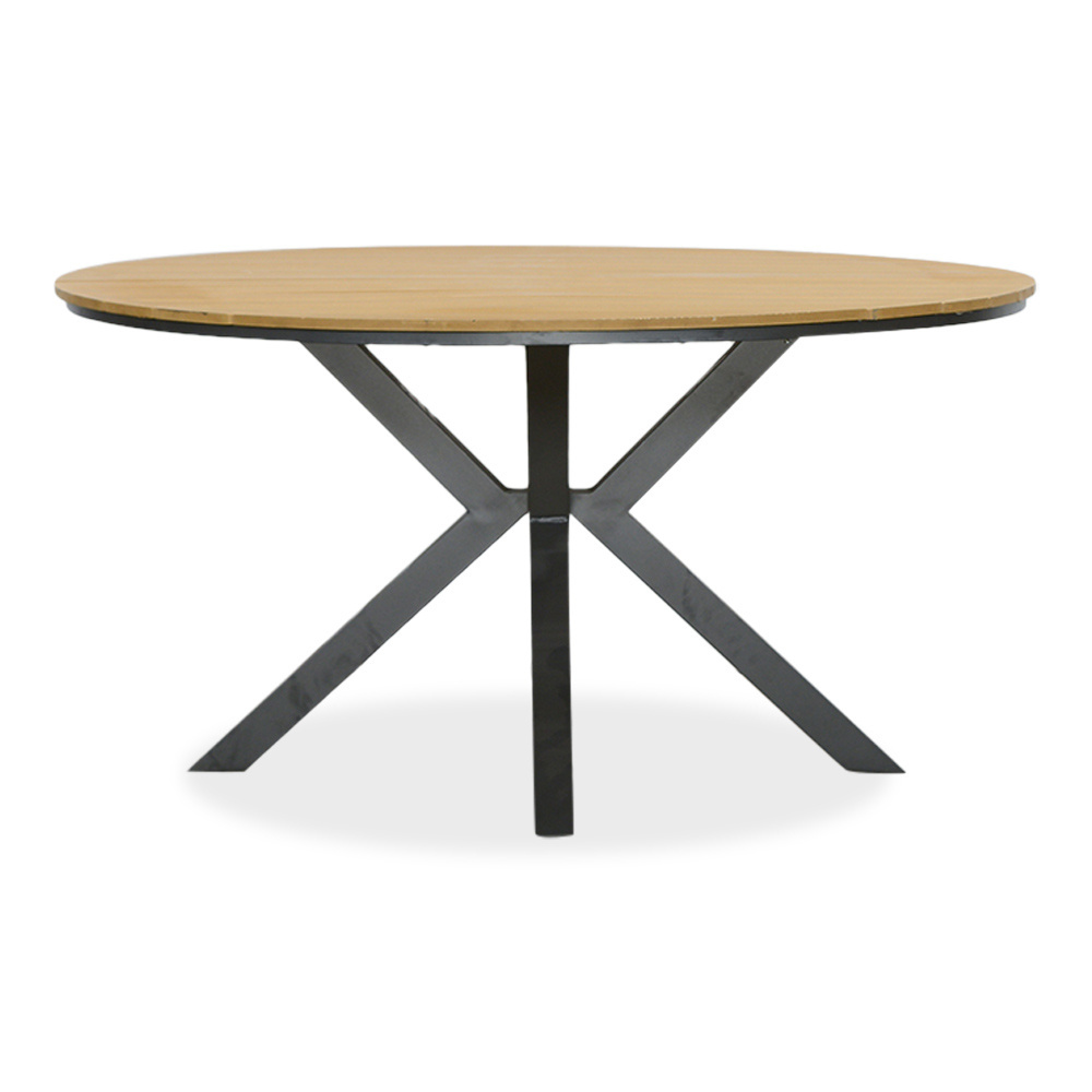 Cervo/Carlos Charcoal dining tuinset | 5 personen | polywood + wicker | 144cm