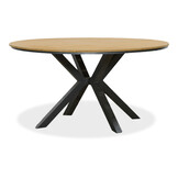 Cervo Natural/Harper Lava Grey dining tuinset | 5 personen | polywood + touw | 144cm