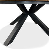 Cervo Grey/Carlos Charcoal dining tuinset | 4 personen | polywood + wicker | 120cm rond