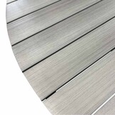 Cervo Grey/Portofino zwart dining tuinset | 5 personen | polywood + touw | 144cm