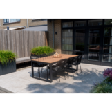 Kampa Natural/Seville olijfgroen dining tuinset | 6 personen | polywood + touw | 210cm