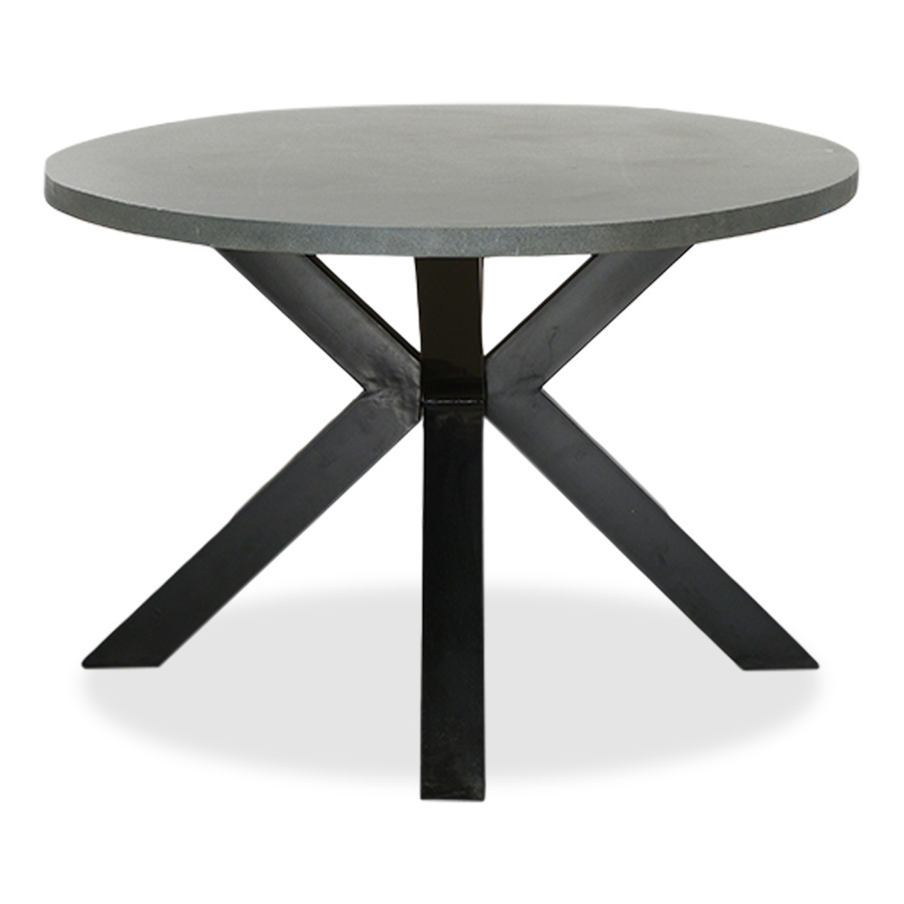 Stockholm/Kos antraciet dining tuinset | 8 personen | betonlook + touw | 280cm