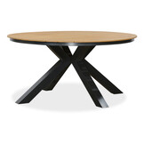 Arezzo/Seville olijfgroen dining tuinset | 5 personen | polywood + touw | 150cm rond