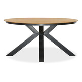 Arezzo/Seville olijfgroen dining tuinset | 5 personen | polywood + touw | 150cm rond
