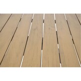 Arezzo/Seville olijfgroen dining tuinset | 5 personen | polywood + touw | 150cm rond