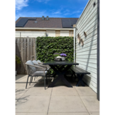 Savanna dining tuinstoel | aluminium + touw | antraciet