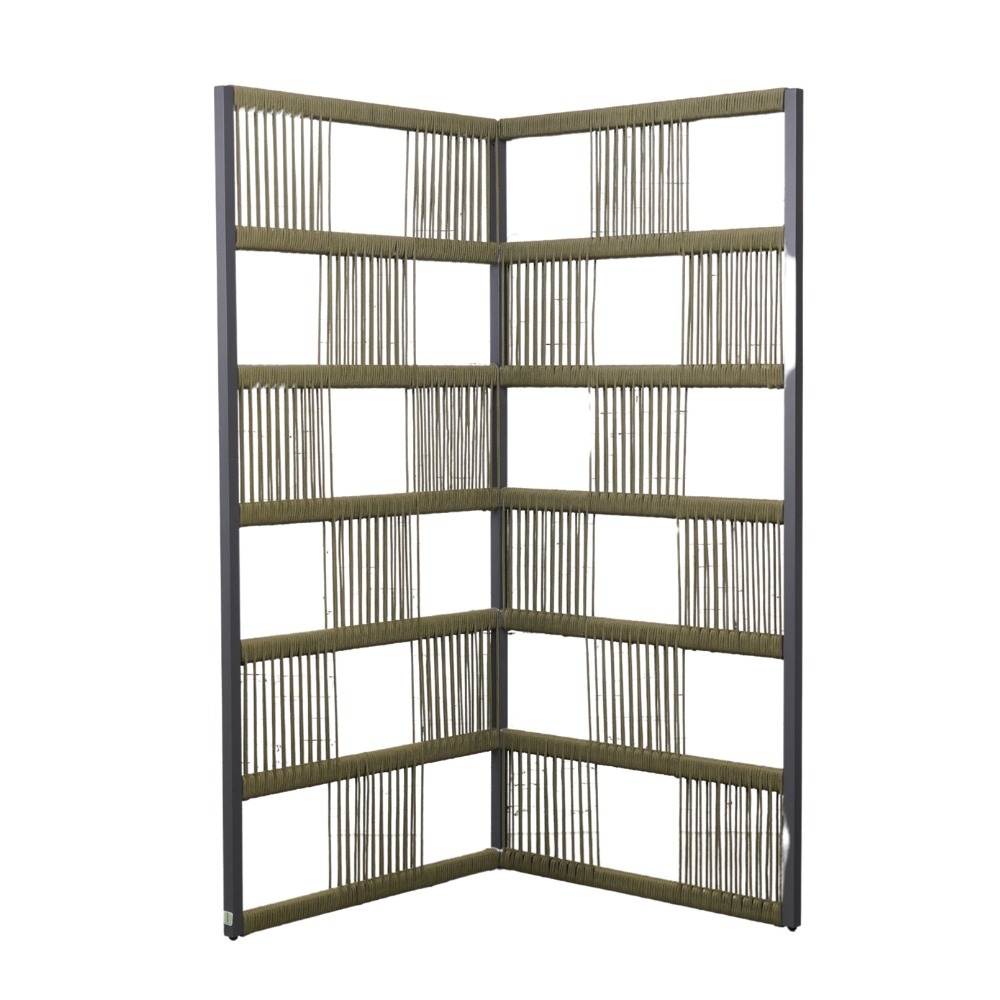 Rope tuinscherm | 180x88x88cm | olijfgroen