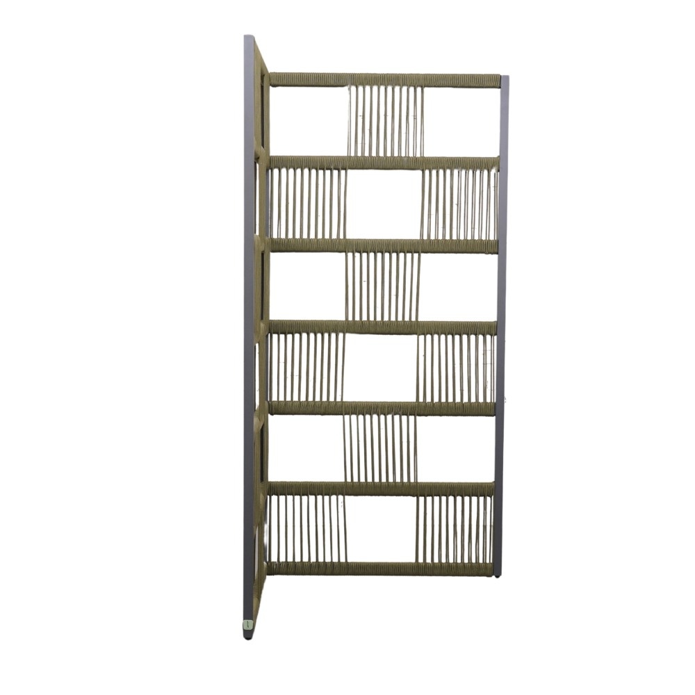 Rope tuinscherm divider hoek | 180x88x88cm | olijfgroen