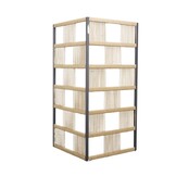 Rope tuinscherm divider hoek | 180x88x88cm | zand