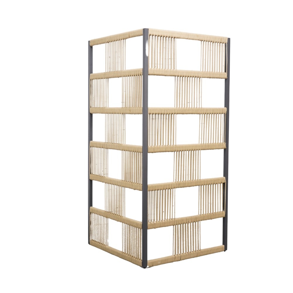 Rope tuinscherm divider hoek | 180x88x88cm | zand