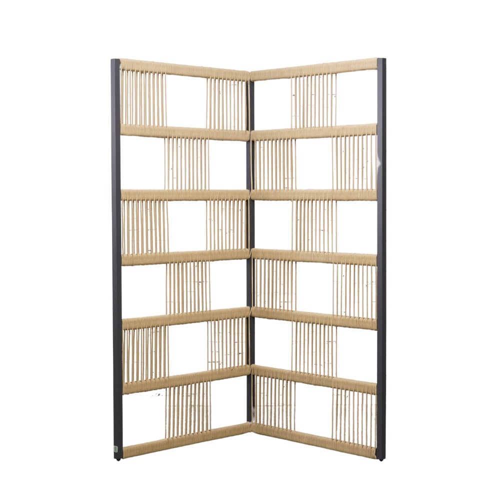 Rope tuinscherm divider hoek | 180x88x88cm | zand