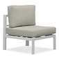 LUX outdoor living Cordoba hoek loungeset met stoel 6 personen | aluminium | wit | 5-delig - 228x228cm