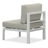 Cordoba hoek loungeset met tussenmodule 6 personen | aluminium | wit | 5-delig - 228x228cm