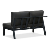 Gerona dining loungeset 6 personen | aluminium + teakhout | antraciet | 4-delig - 263x203cm