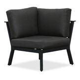 Gerona dining loungeset 6 personen | aluminium + teakhout | antraciet | 4-delig - 263x203cm