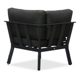 Gerona dining loungeset 6 personen | aluminium + teakhout | antraciet | 4-delig - 263x203cm