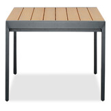 Gerona dining loungeset 6 personen | aluminium + teakhout | antraciet | 4-delig - 263x203cm