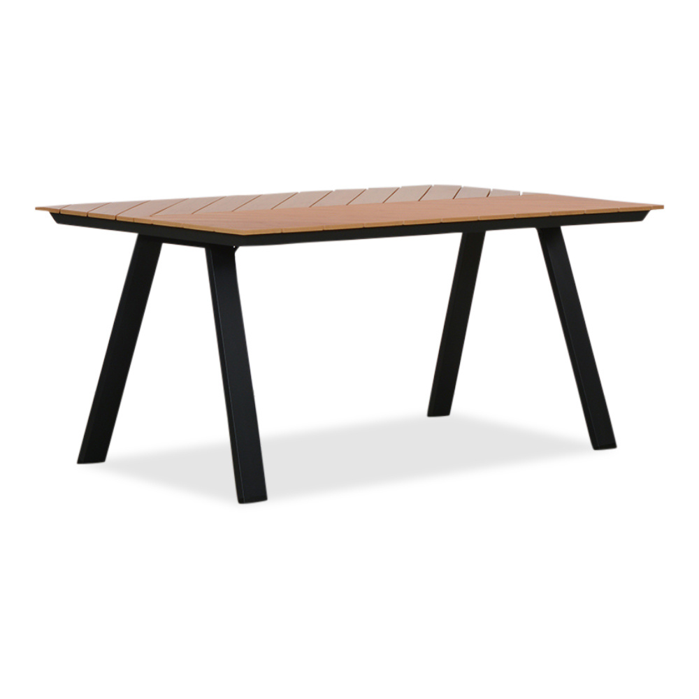 Sofia dining tuintafel 4 personen | polywood + aluminium | Natural Wood | 160cm