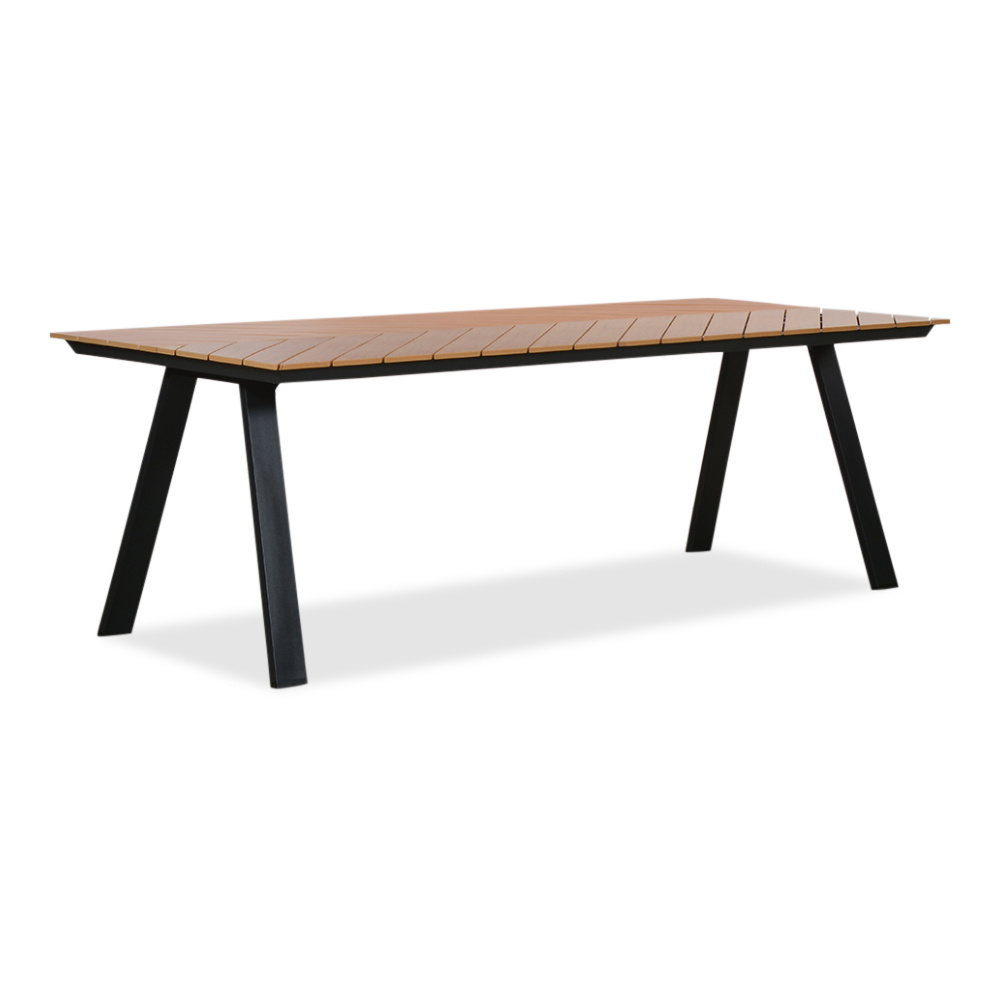 Sofia dining tuintafel 6 personen | polywood + aluminium | Natural Wood | 220cm