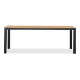 Manchester Natural/Napels dining tuinset | 6 personen | polywood + wicker | 205cm